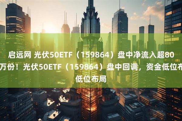 启远网 光伏50ETF（159864）盘中净流入超8000万份！光伏50ETF（159864）盘中回调，资金低位布局