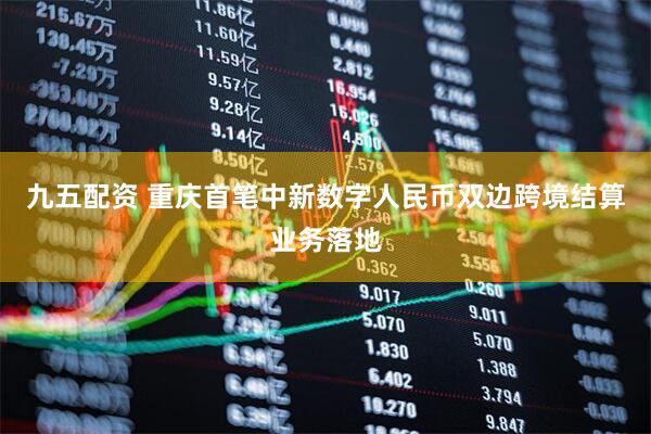 九五配资 重庆首笔中新数字人民币双边跨境结算业务落地